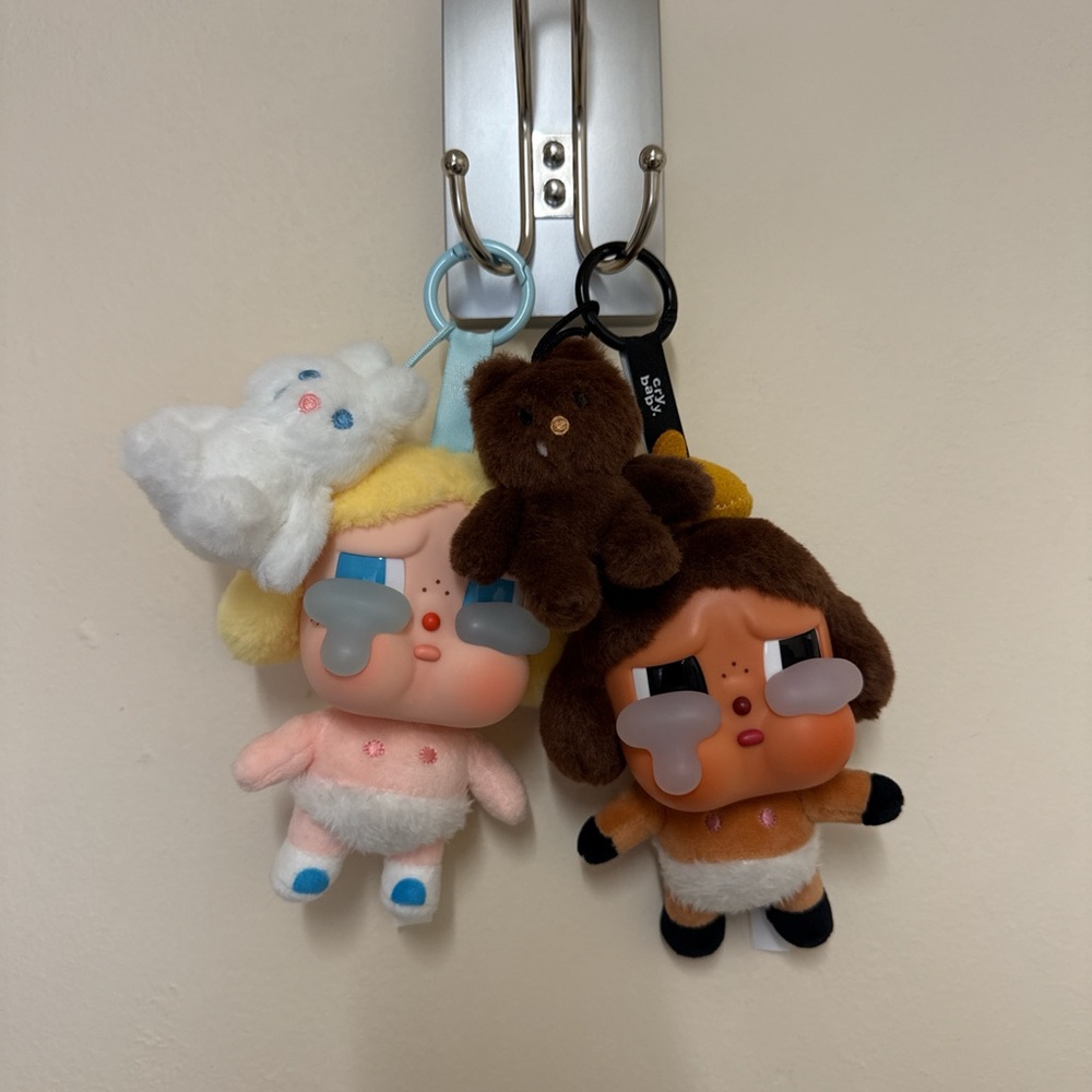 2 authentic pop mart crybaby secret